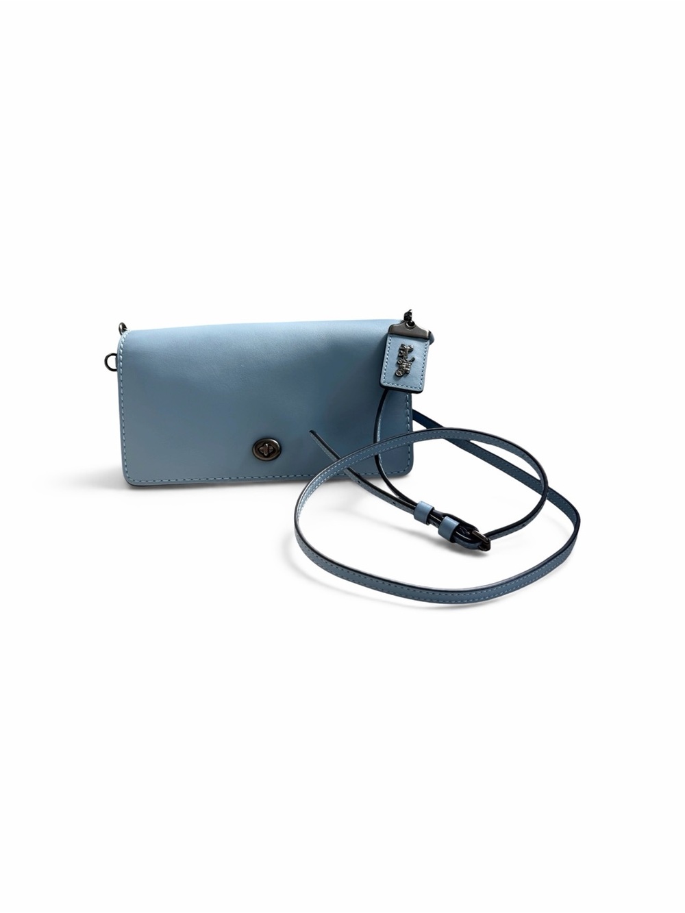 Coach 1941 Dinky Crossbody Bag Blue Glovetanned Leather NWOT Condition Style 372